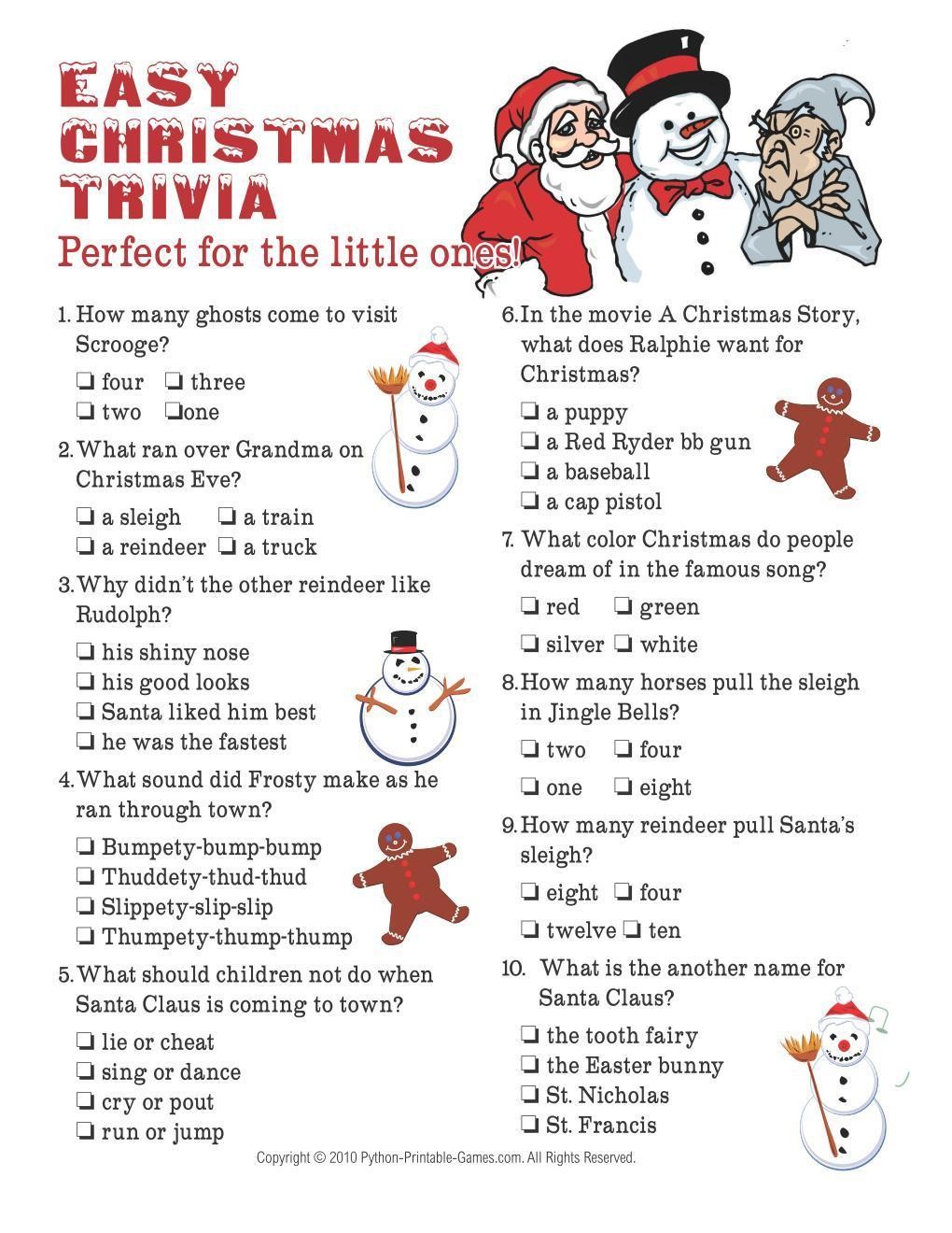 christmas quiz for kids