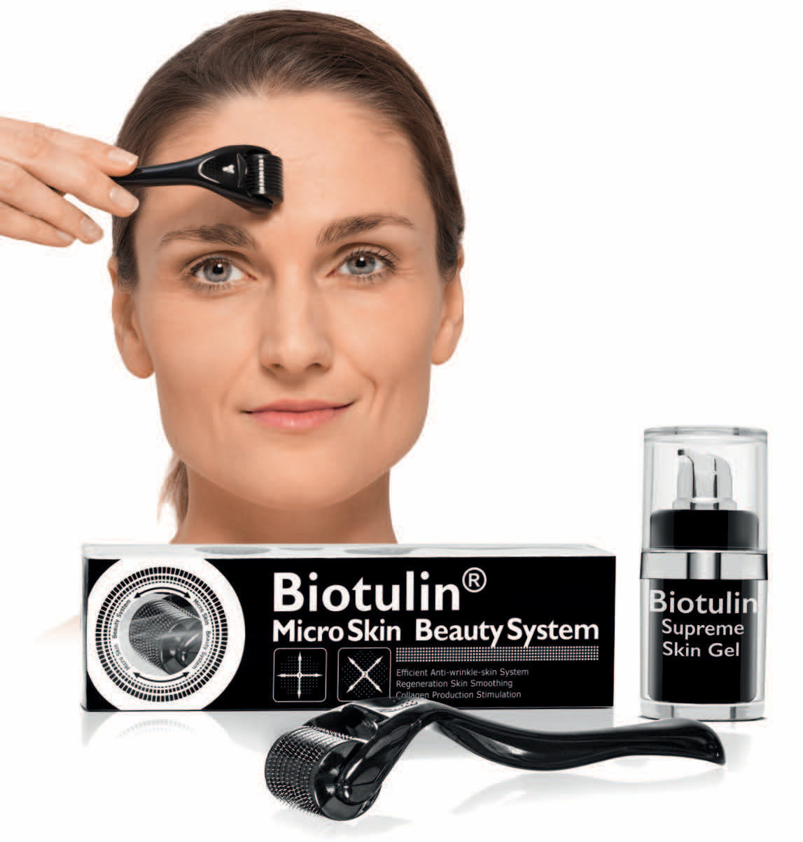 Biotulin Supreme Skin Gel (15ml**) & SkinRoller