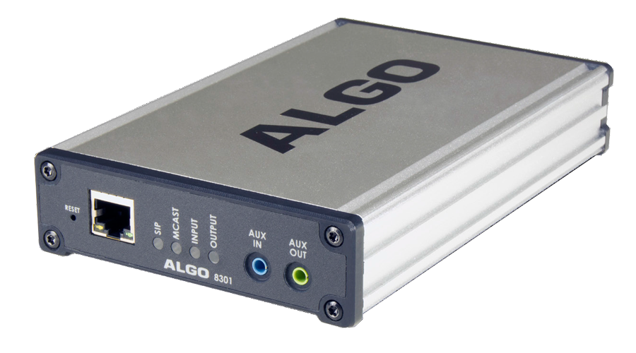 8301 Wideband IP Voice Paging Adapter & Bell Scheduler 8301 Wideband IP Voice Paging Adapter & Bell Scheduler