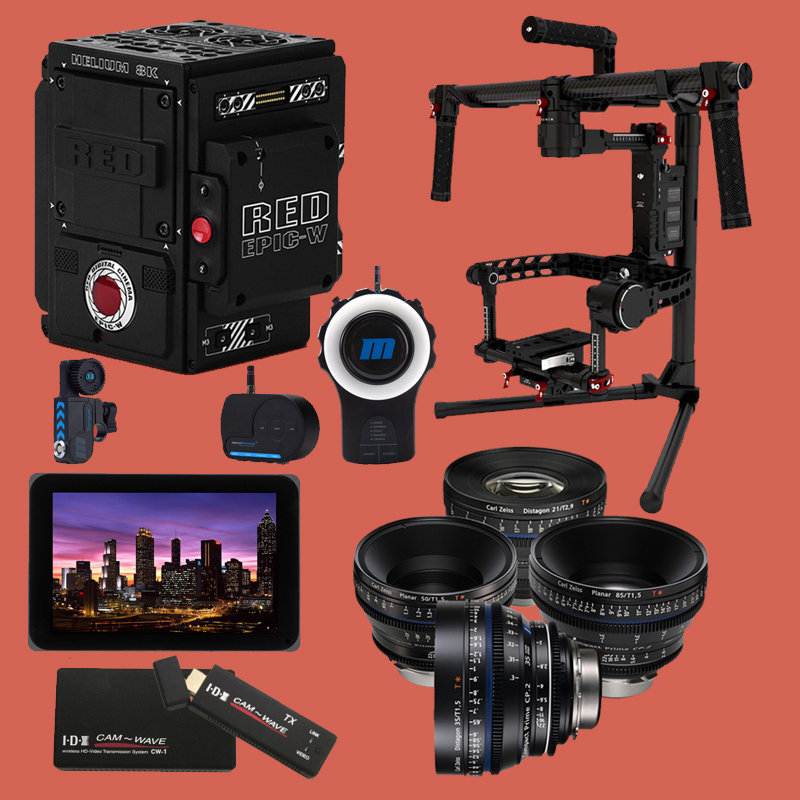 Red Epic-w + ronin + zeiss + transmisor + followfocus + monitor 00082