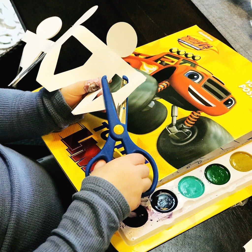 Safety Scissors In Use