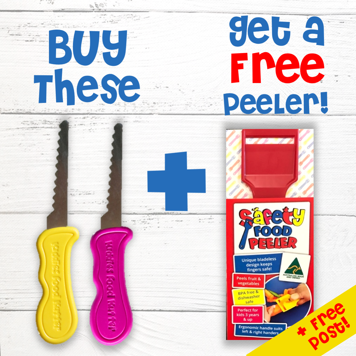 Pink + Yellow Kutter + FREE Peeler! KUTTER PROMO