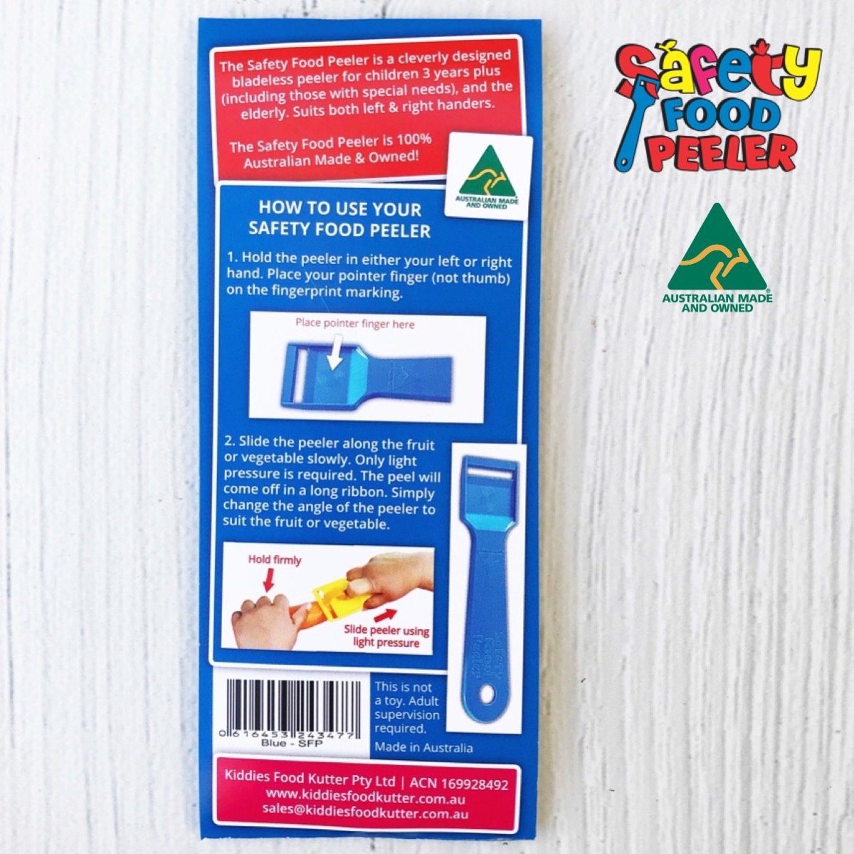 Safety Food Peeler Instructions