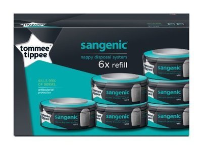 W-104476 Tommee Tippee Nappy Dispsal Refill x 6