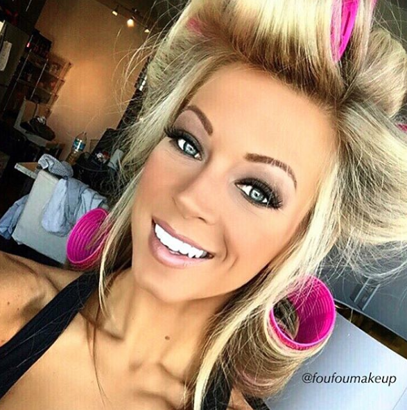 Nothing but smiles when you have perfect competition make-up.