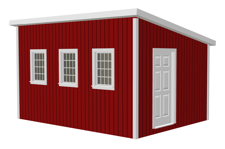 G481 12 X 16 X 8 Garden Shed Chicken Coop Playhouse Bunkhouse