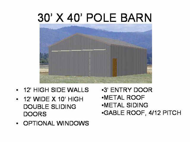 9 Pole Barn Plans Cabin Plan