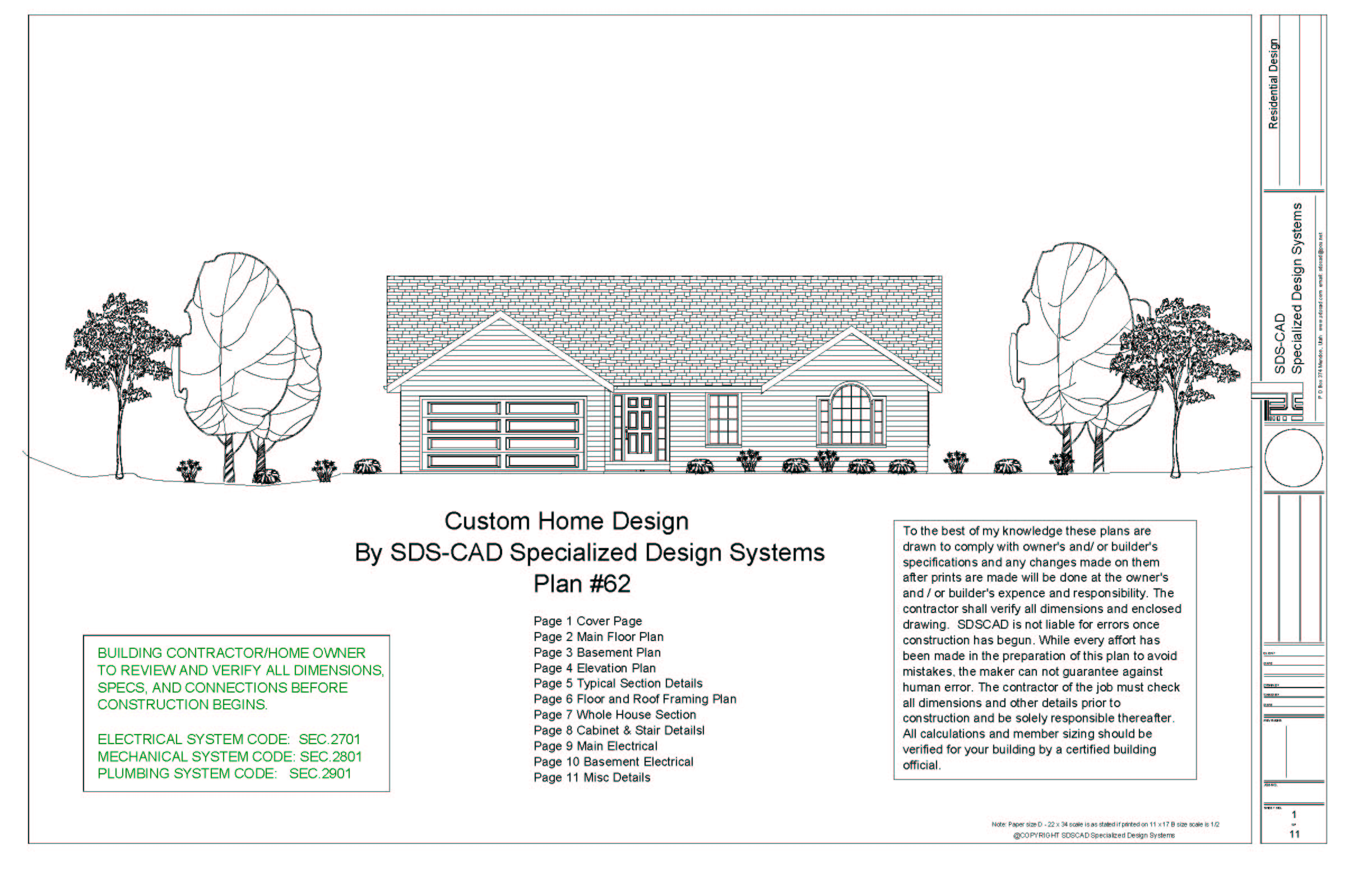 5 Complete House Plans Construction Blueprints Autocad Dwg And Pdf