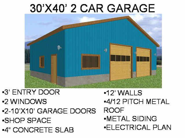 9 Pole Barn Garage Plans Only 19 99 Garage Plans Store