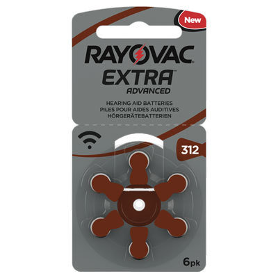 Rayovac 312 Brun - 30 batterier. Fritt levert 015