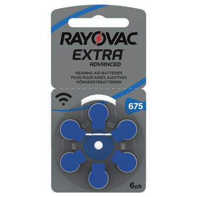 Rayovac 675 Blå - 30 batterier. Fritt levert 016