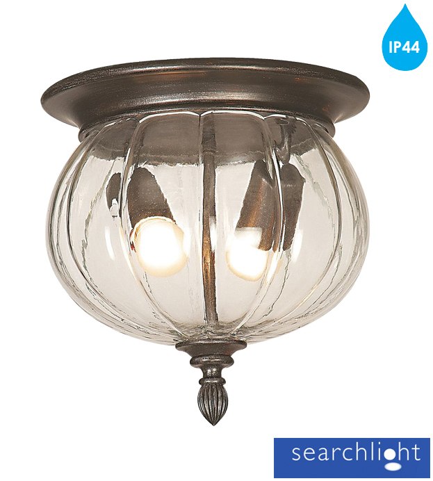 Canada Outdoor Flush Ceiling Light Antique Brown