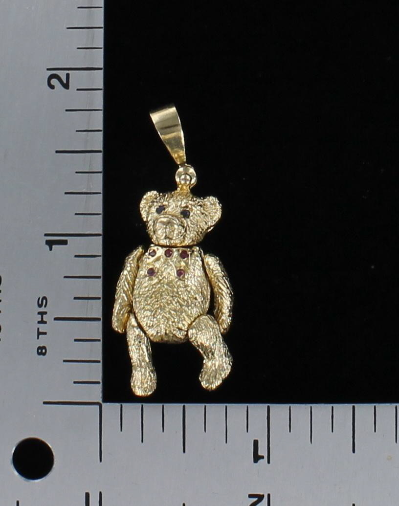 9KT MOBILE BEAR CHARM