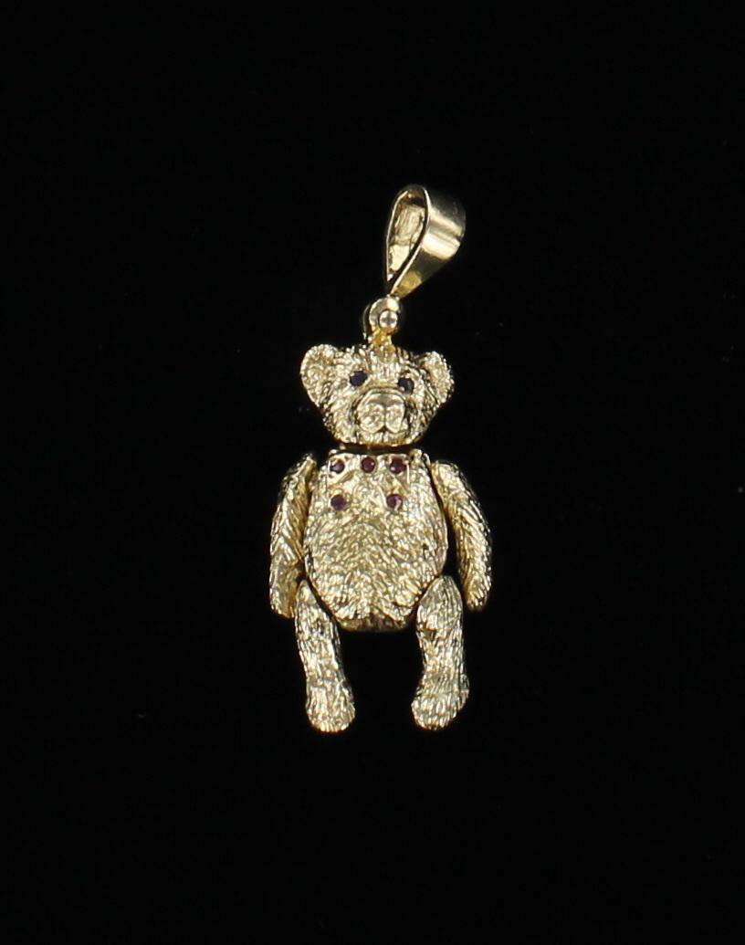 9KT MOBILE BEAR CHARM