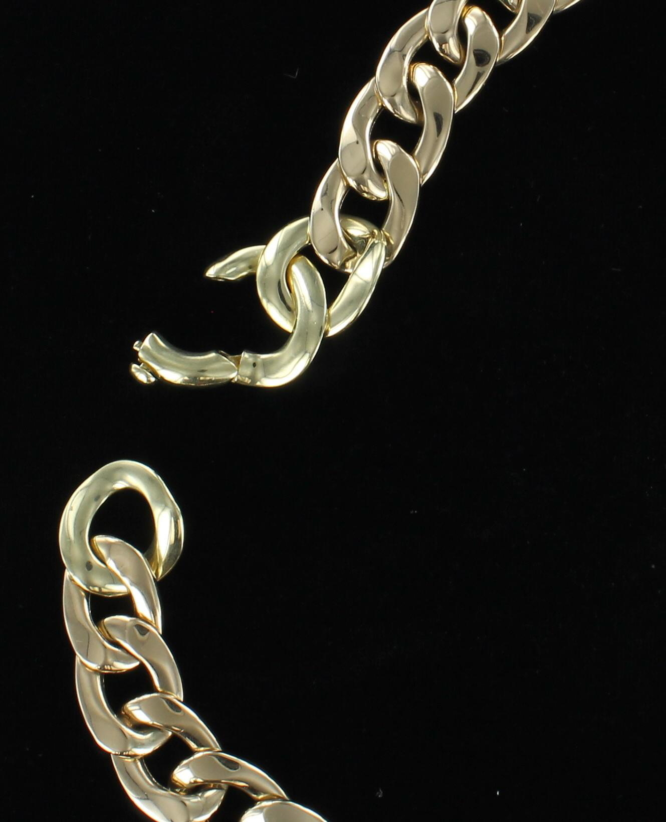14KT YELLOW GOLD LINK NECKLACE