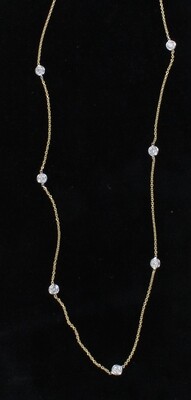 14KT 1.29 CT TW DIAMOND BY THE YARD CHAIN 14KT 1.29 CT TW DIAMOND BY THE YARD CHAIN