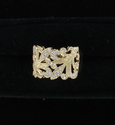 14KT .40 CT TW FLEUR DE LIS DIAMOND RING 14KT .40 CT TW FLEUR DE LIS DIAMOND RING