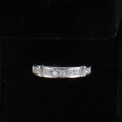 14KTW .75 CT TW DIAMOND ETERNITY BAND, SZ 7.5 14KTW .75 CT TW DIAMOND ETERNITY BAND, SZ 7.5
