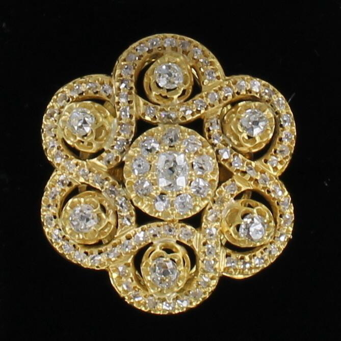 18KT DIAMOND RING CIRCA 1920 198-12263