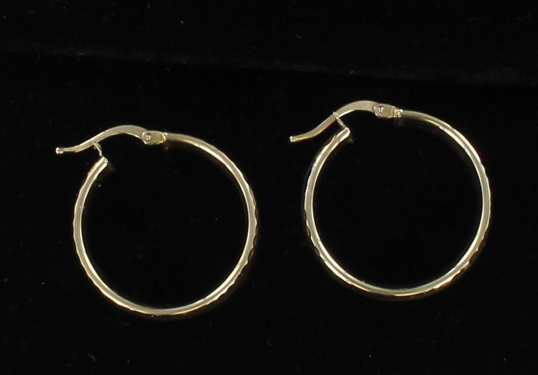 10KT HOOP EARRINGS