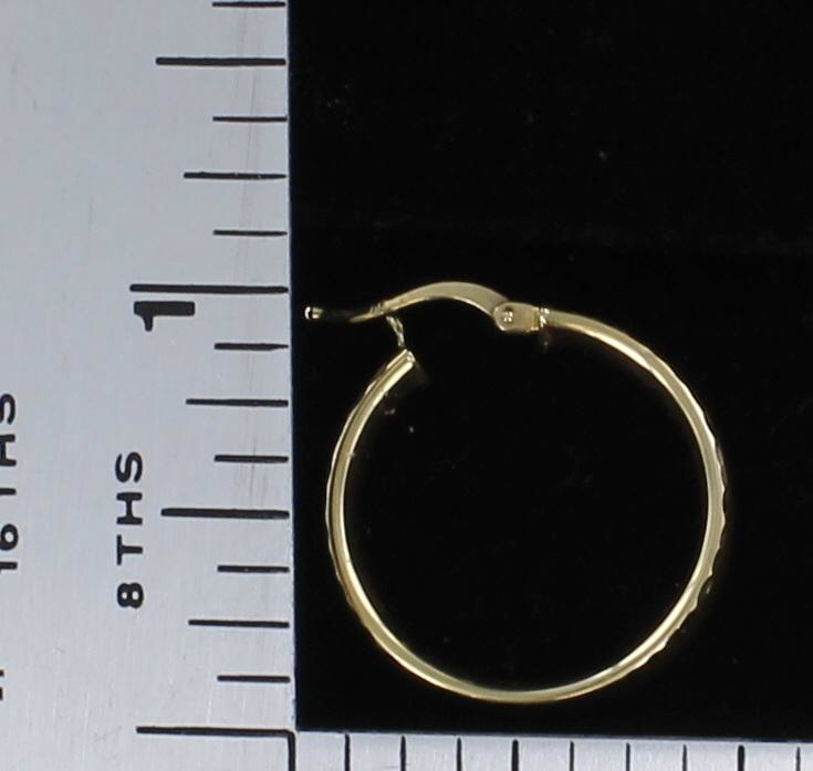 10KT HOOP EARRINGS
