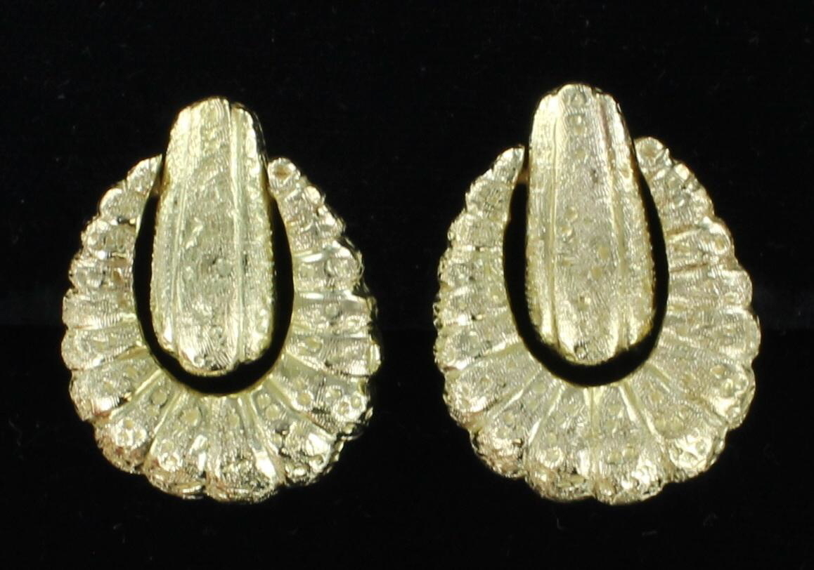 18KT/14KT DOORKNOCKER STYLE EARRINGs