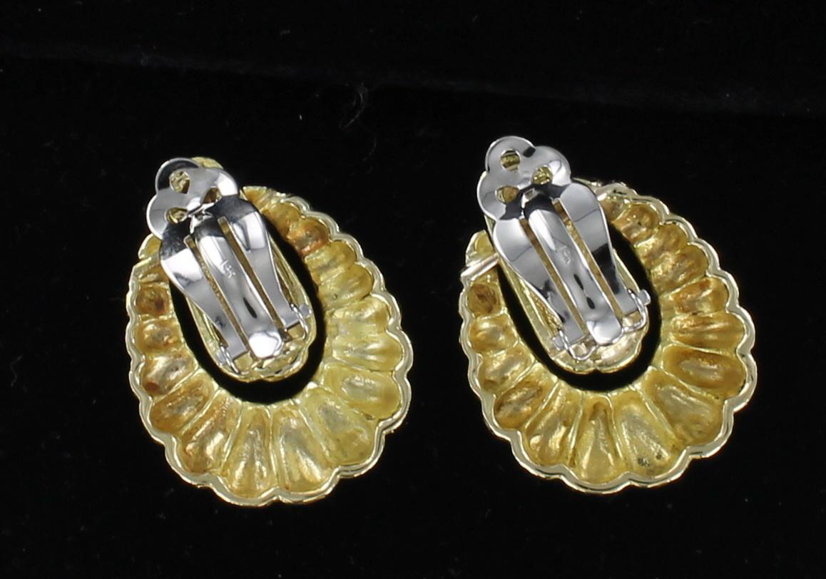 18KT/14KT DOORKNOCKER STYLE EARRINGs