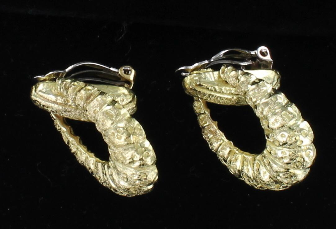 18KT/14KT DOORKNOCKER STYLE EARRINGs