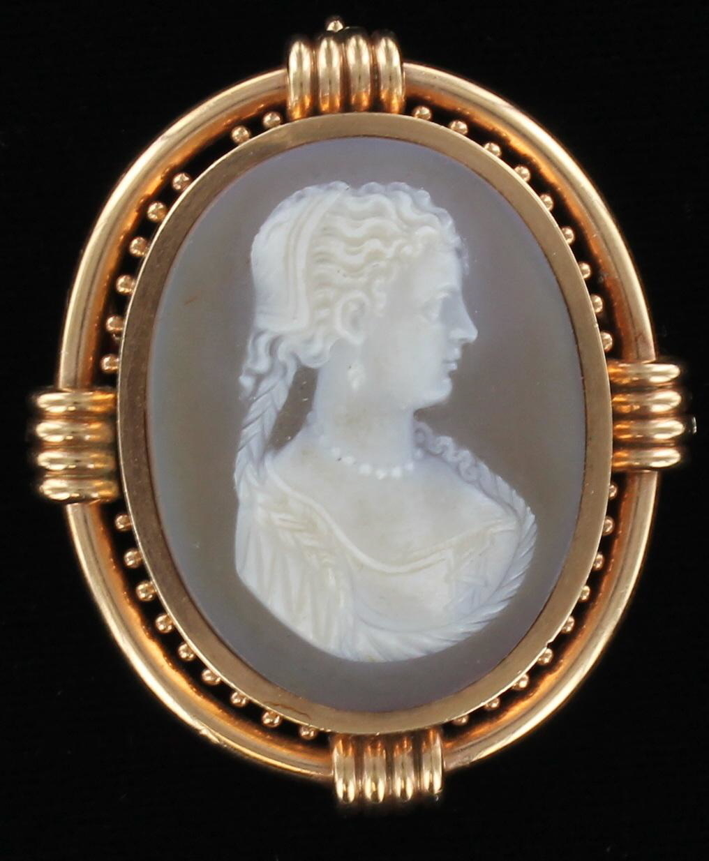 14KT CAMEO CIRCA 1900