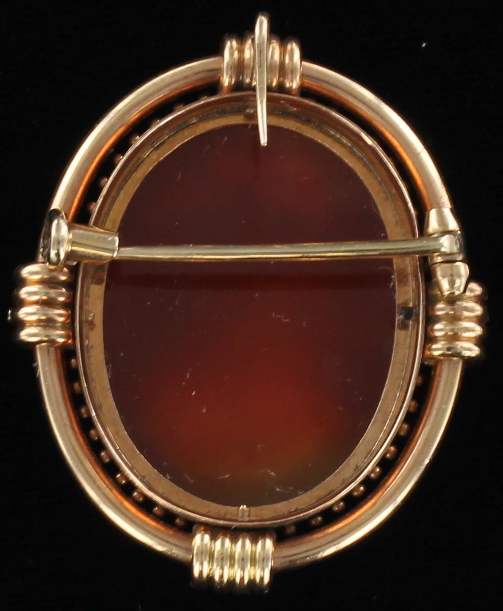 14KT CAMEO CIRCA 1900