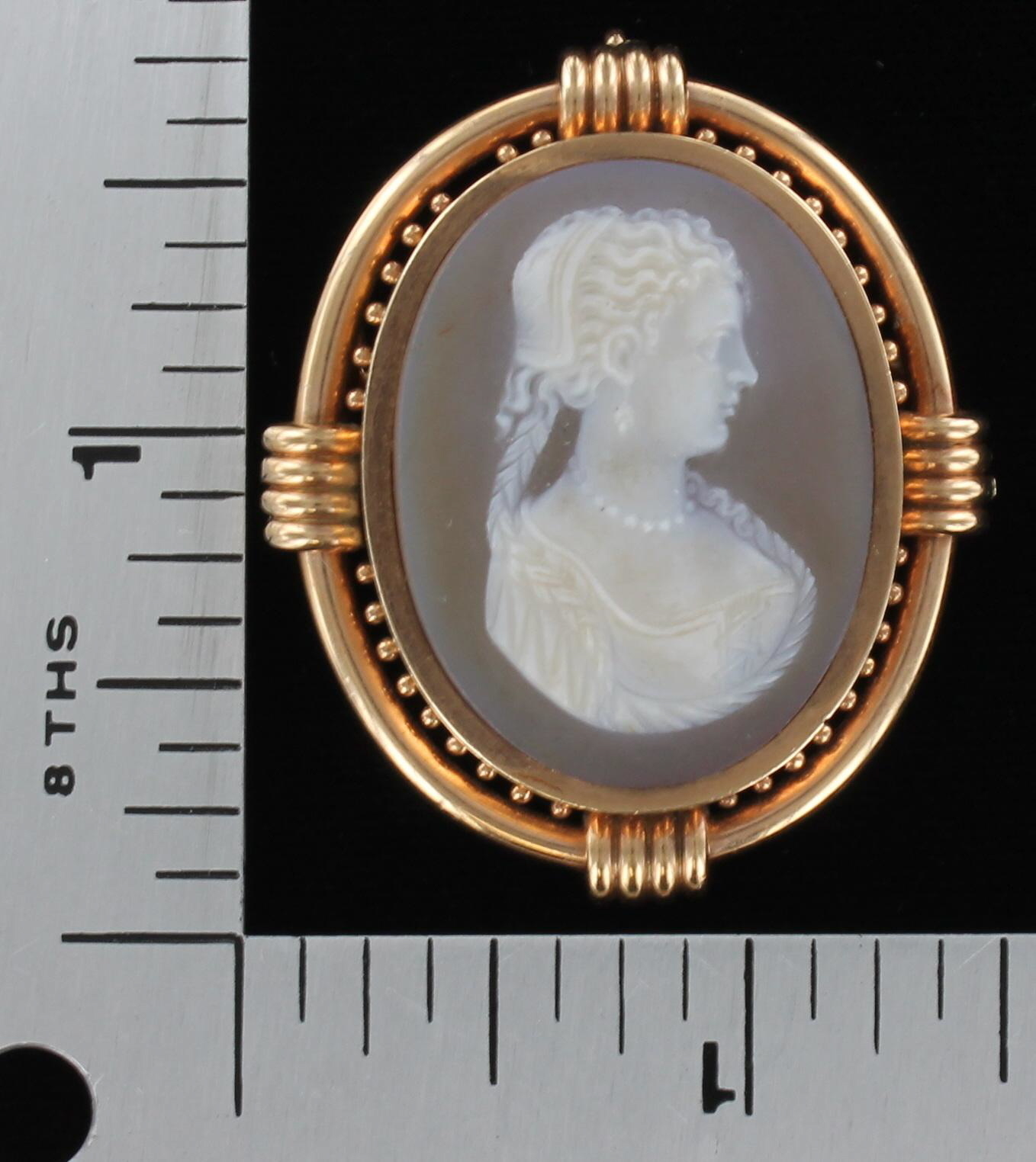14KT CAMEO CIRCA 1900