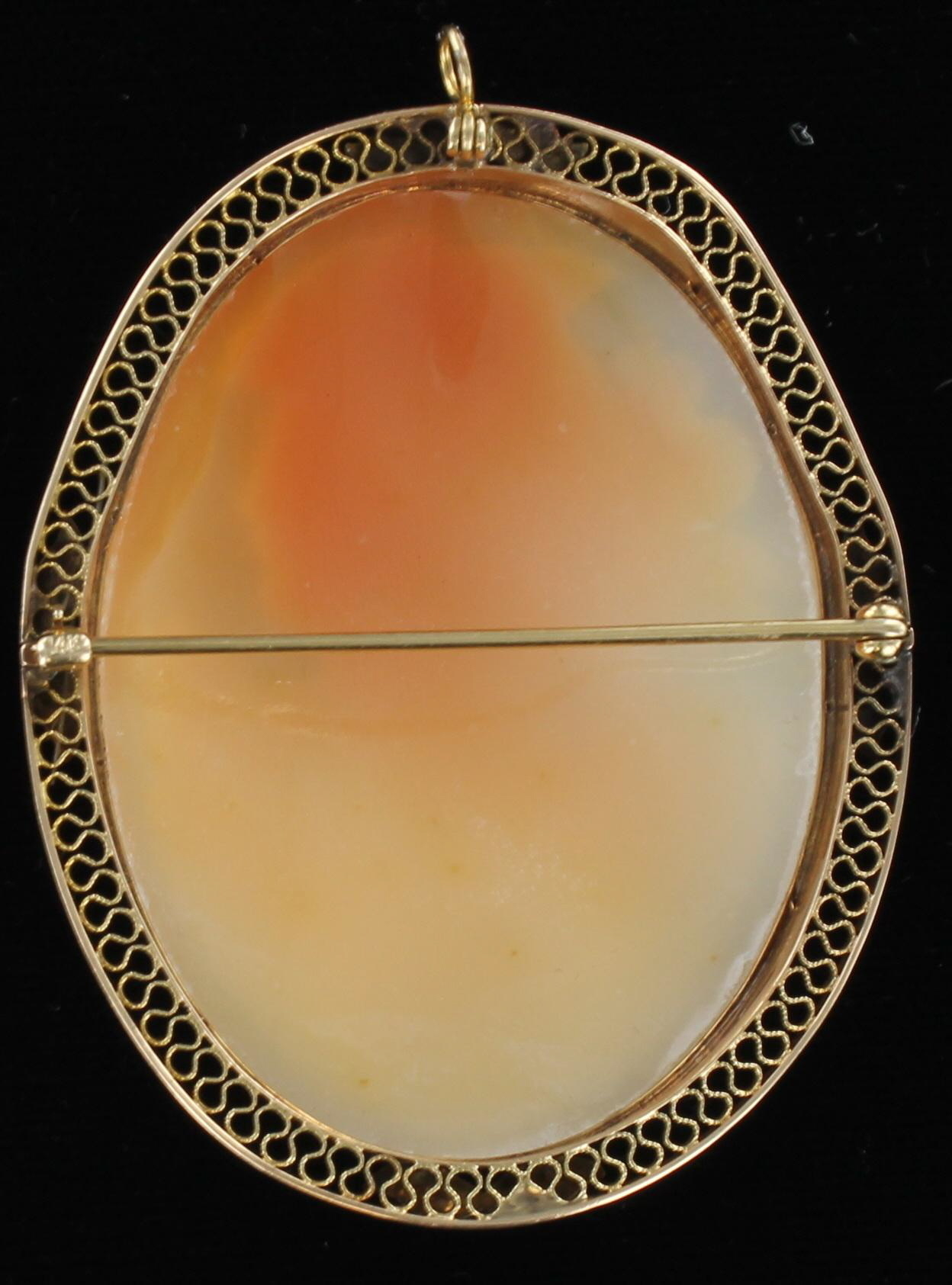 14KT CAMEO CIRCA 1900