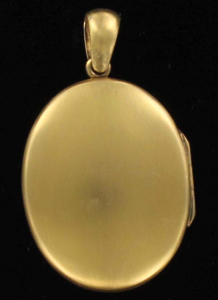 12KT LOCKET WITH TURQUOISE CIRCA 1900