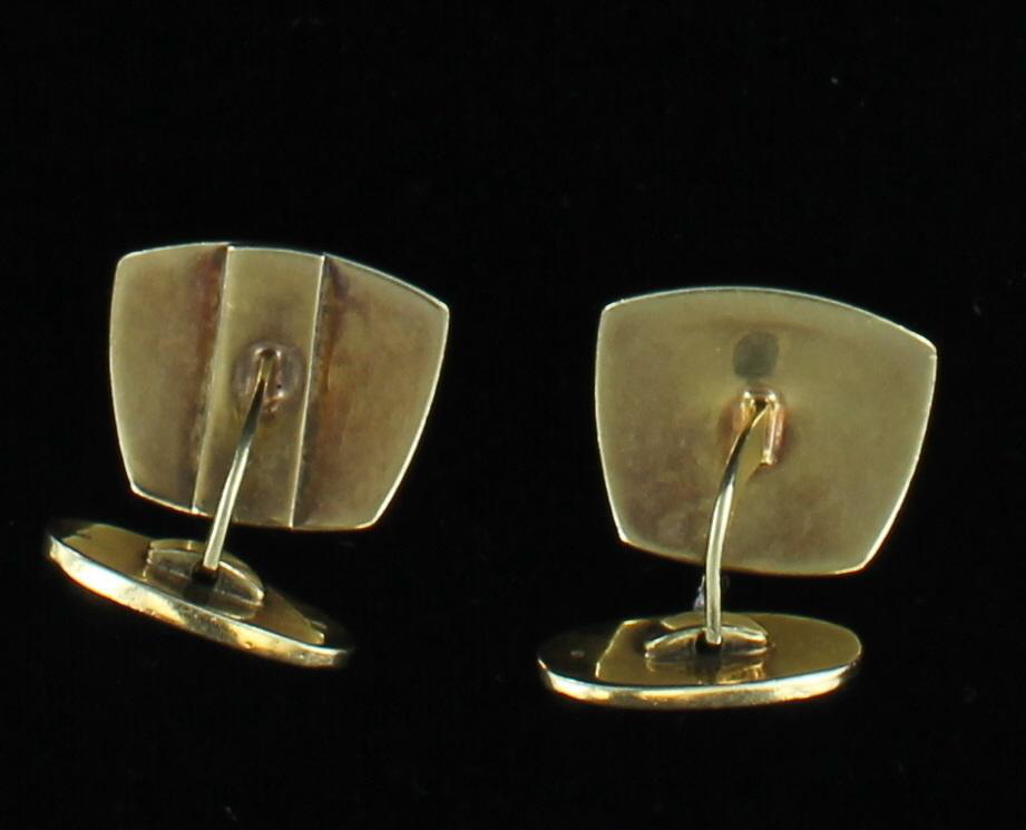 14KT BLACK ONYX CUFF LINKS
