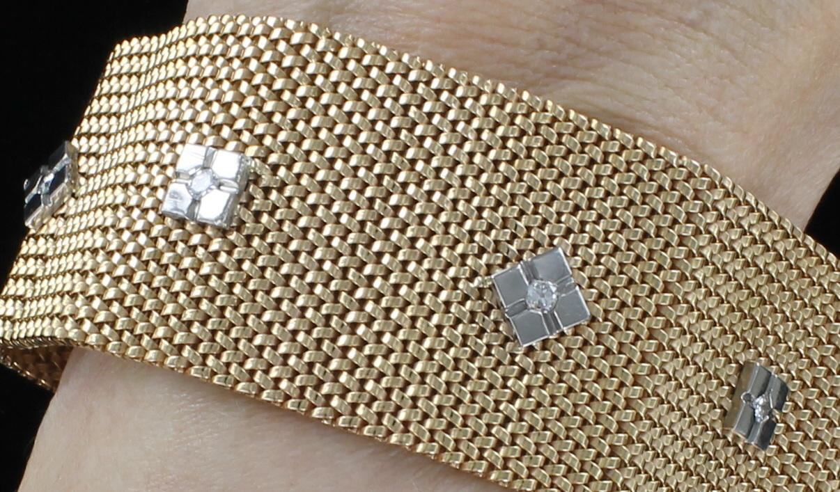 18KT BRACELET WITH DIAMONDS