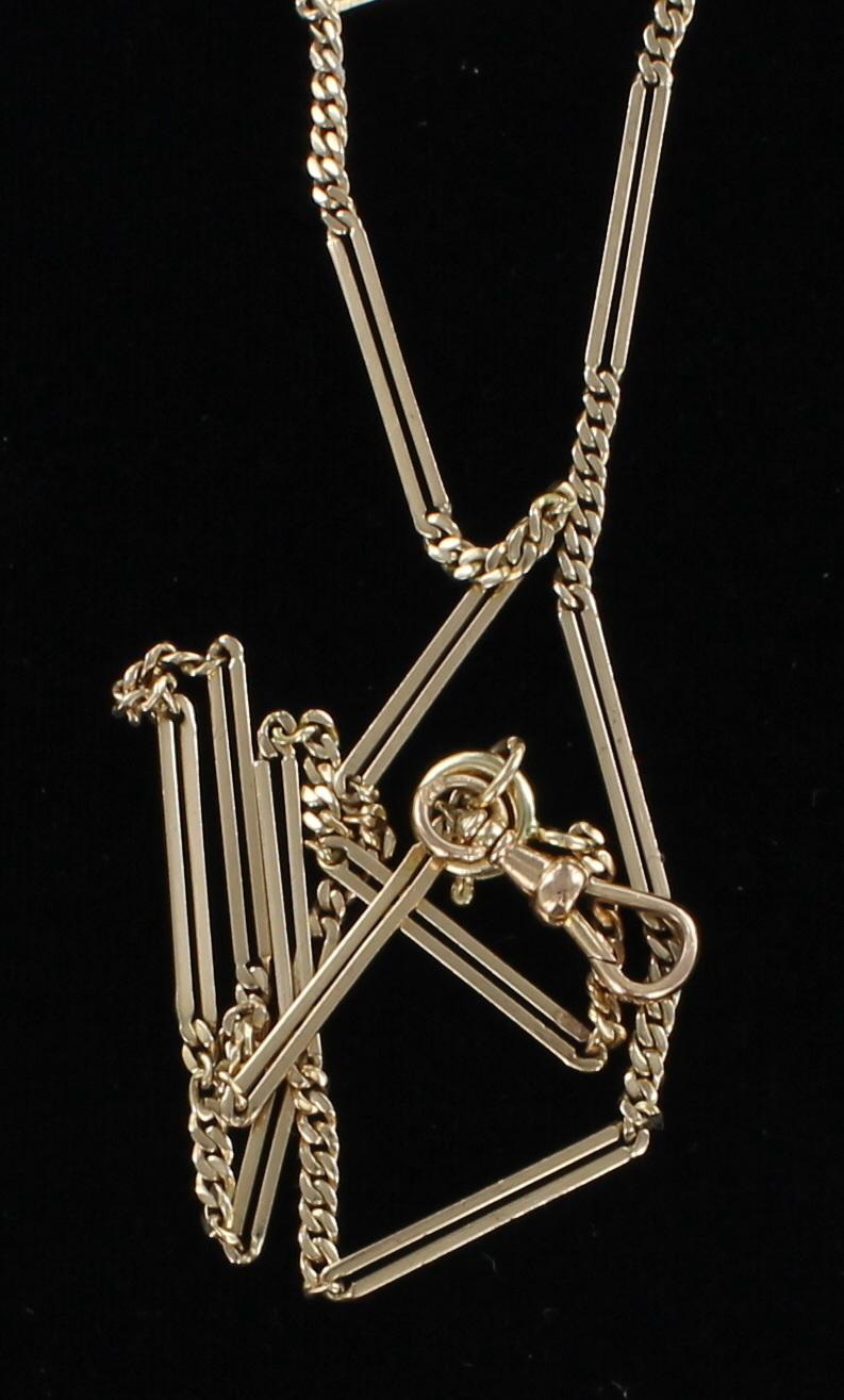 14KT WATCH CHAIN CIRCA 1900