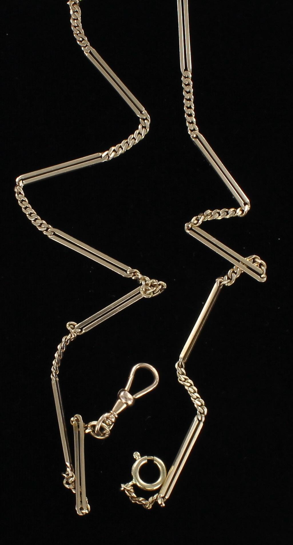 14KT WATCH CHAIN CIRCA 1900
