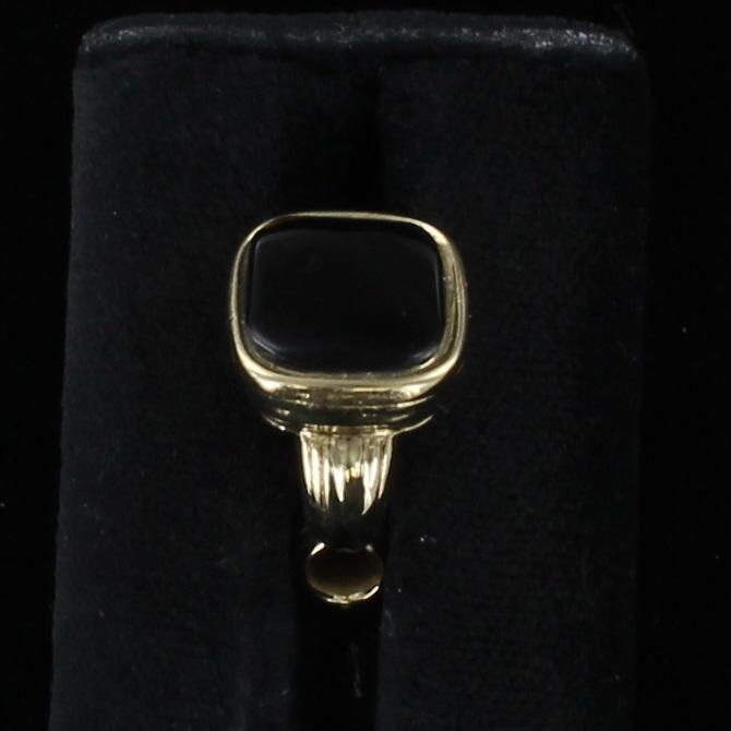 14KT ONYX FOB CIRCA 1930