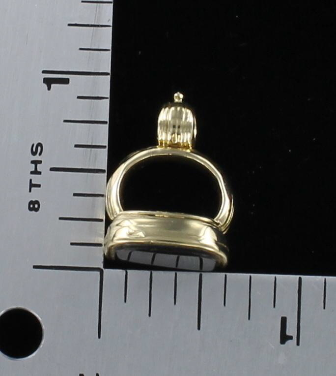 14KT ONYX FOB CIRCA 1930