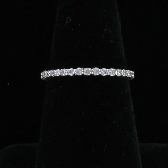 14KT .70 CT TW DIAMOND ETERNITY BAND