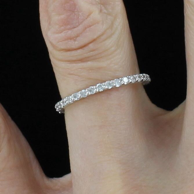 14KT .70 CT TW DIAMOND ETERNITY BAND