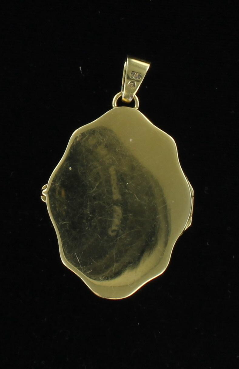 18KT 1.20 CT TW DIAMOND LOCKET