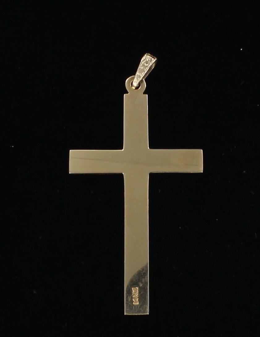 14KT ENGRAVED CROSS CIRCA 1950