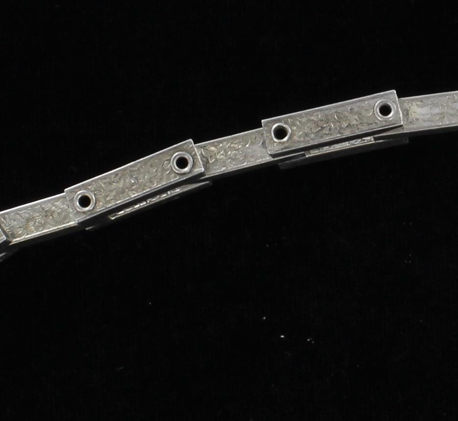 SILVER ENGRAVED BRACELET CIRCA 1920