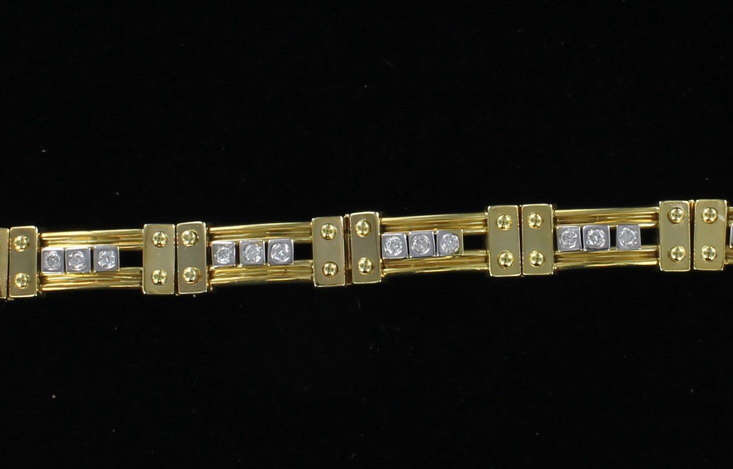 14KT 1.30 CT TW DIAMOND BRACELET