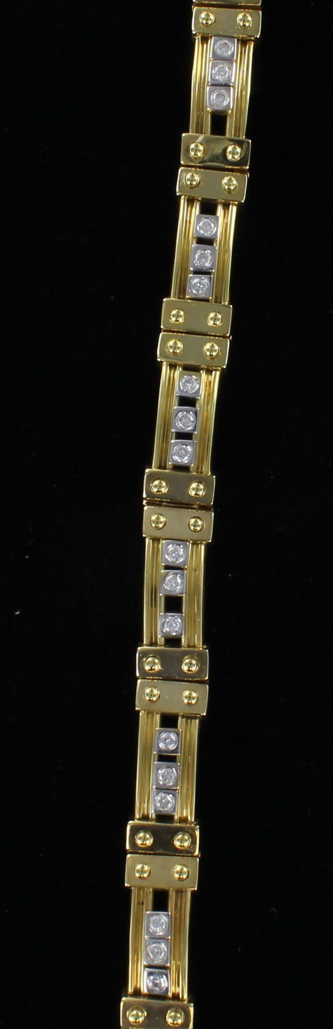 14KT 1.30 CT TW DIAMOND BRACELET