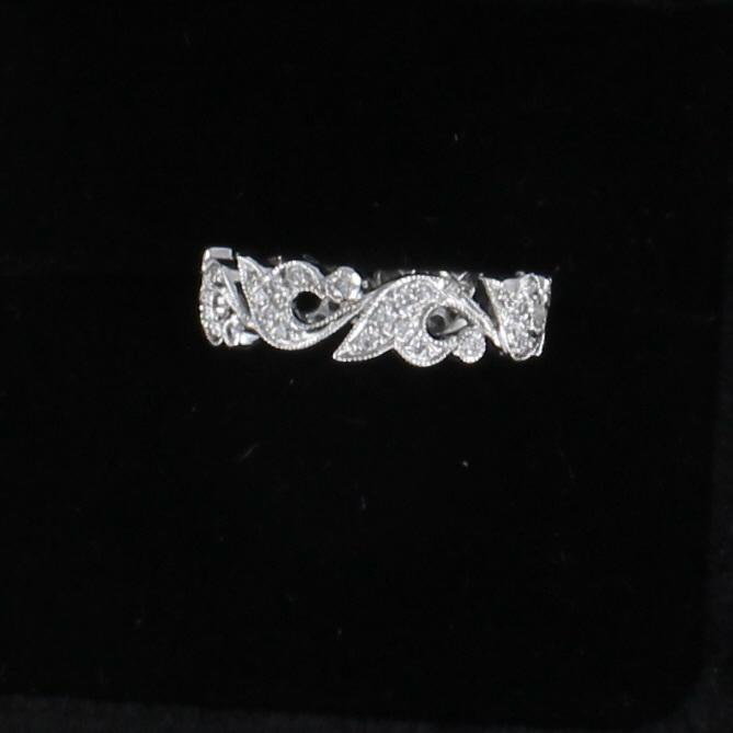 18KT DIAMOND ETERNITY BAND, SIZE 5.5 101-2835