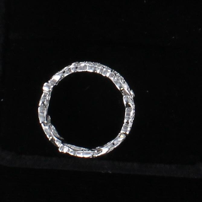 18KT DIAMOND ETERNITY BAND, SIZE 5.5