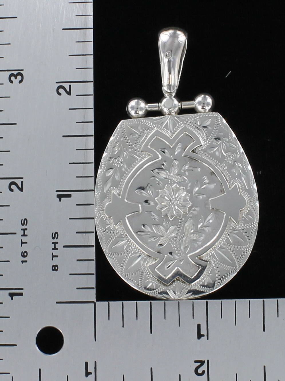 STERLING SILVER LOCKET CIRCA 1900