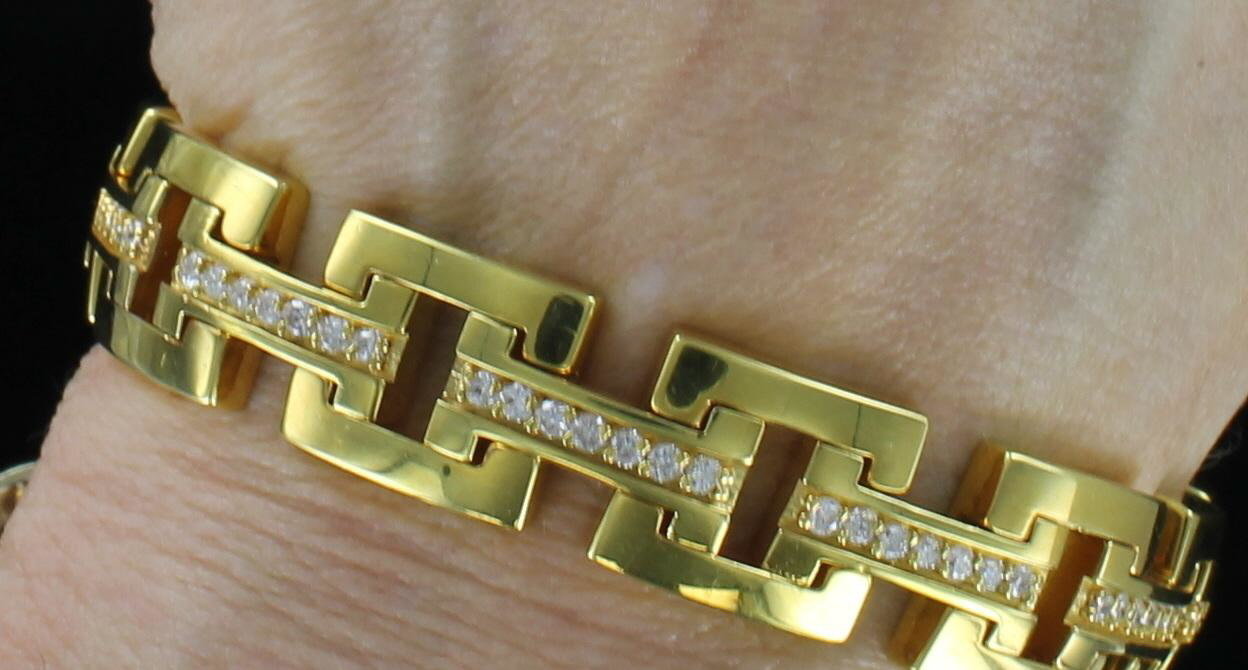 14KT 3.0 CT TW DIAMOND BRACELET